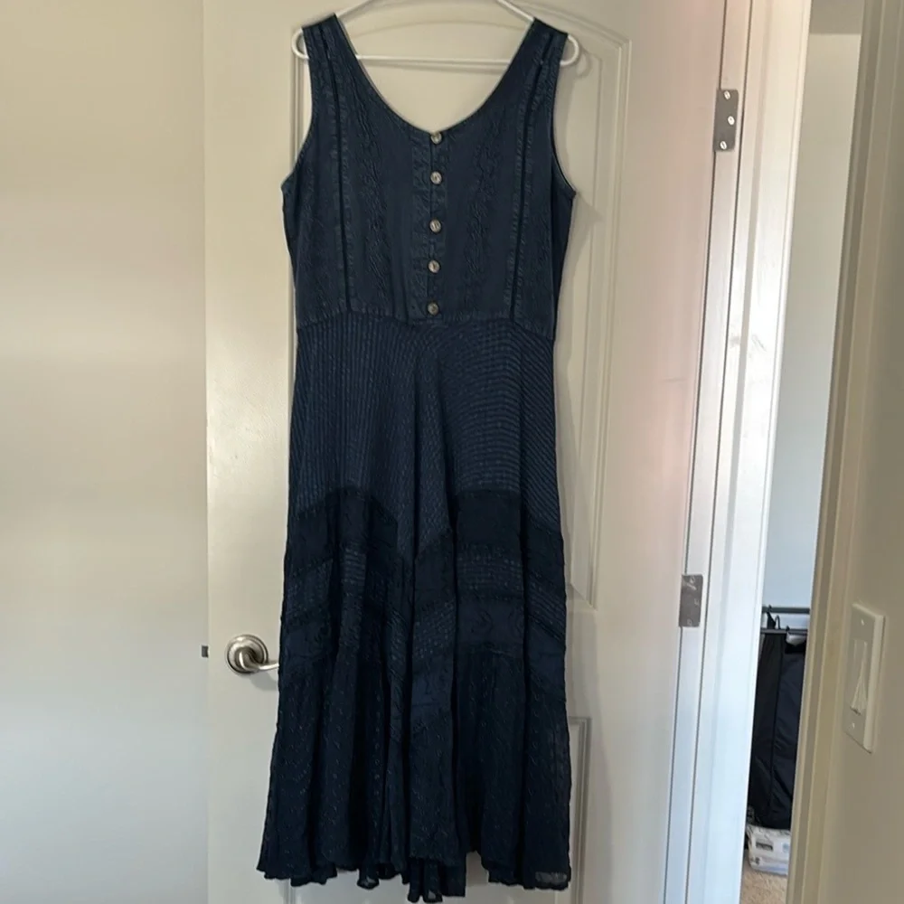 Vintage Papa Navy Maxi Dress - Picture 2 of 9